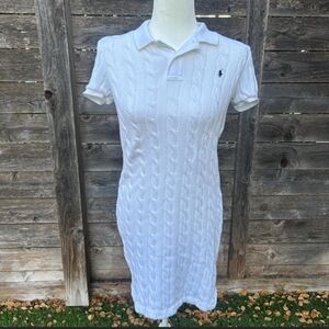 Ralph Lauren White Polo Knit Dress